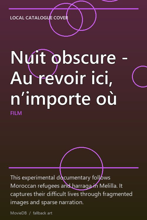 Nuit obscure - Au revoir ici, n’importe où poster