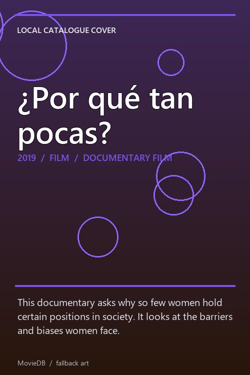 ¿Por qué tan pocas? poster