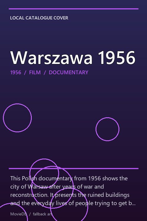 Warszawa 1956 poster