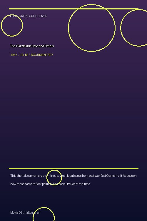 The Harzmann Case and Others poster