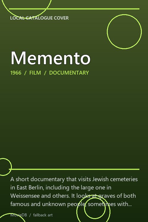 Memento poster