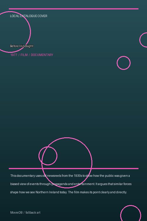 Before Hindsight poster