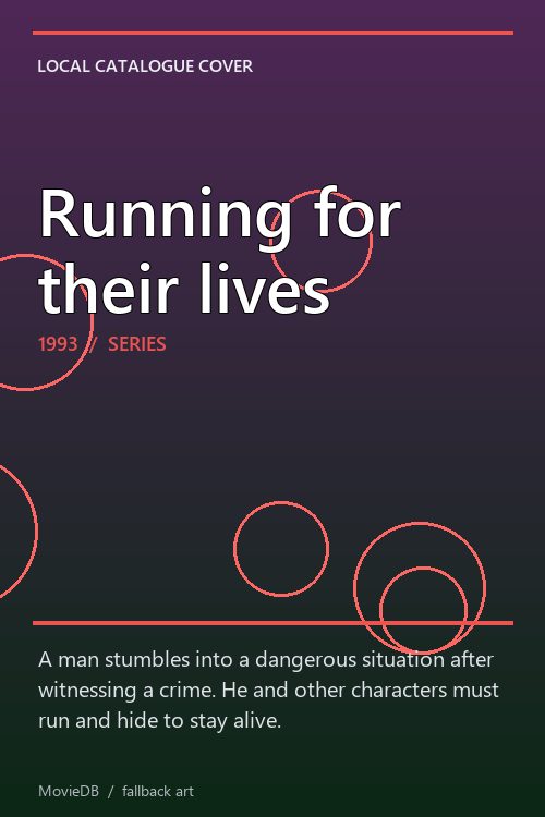 Running for their lives poster
