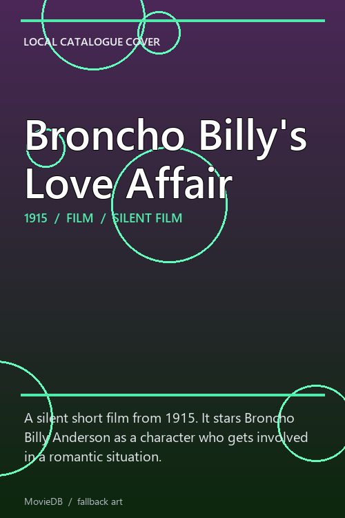 Broncho Billy's Love Affair poster