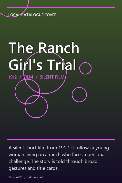 The Ranch Girl's Trial poster