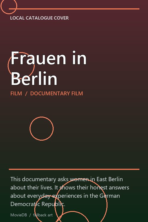 Frauen in Berlin poster