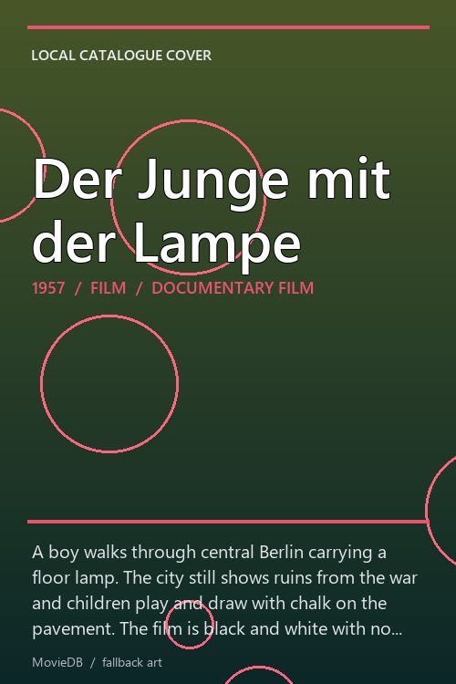 Der Junge mit der Lampe poster