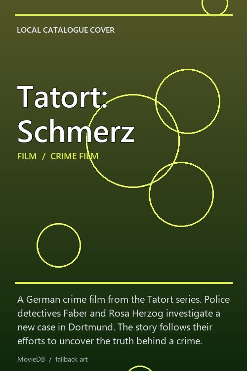 Tatort: Schmerz poster
