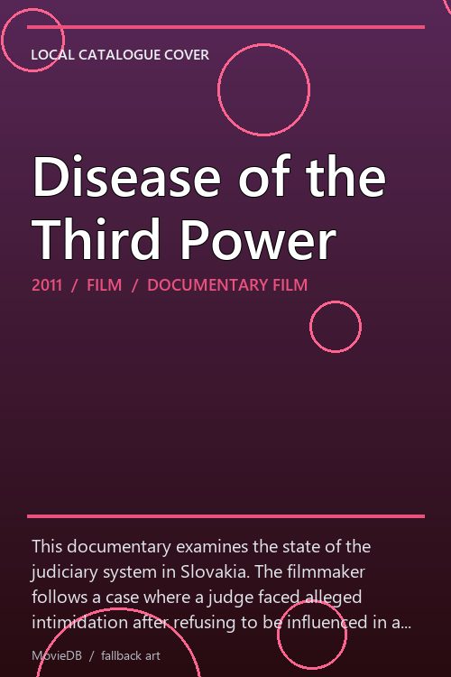 Disease of the Third Power poster