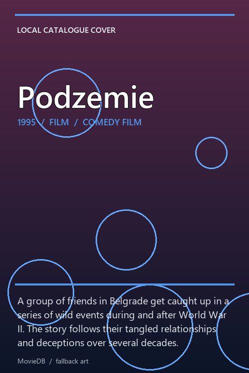 Podzemie poster