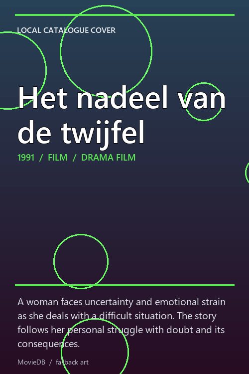 Het nadeel van de twijfel poster