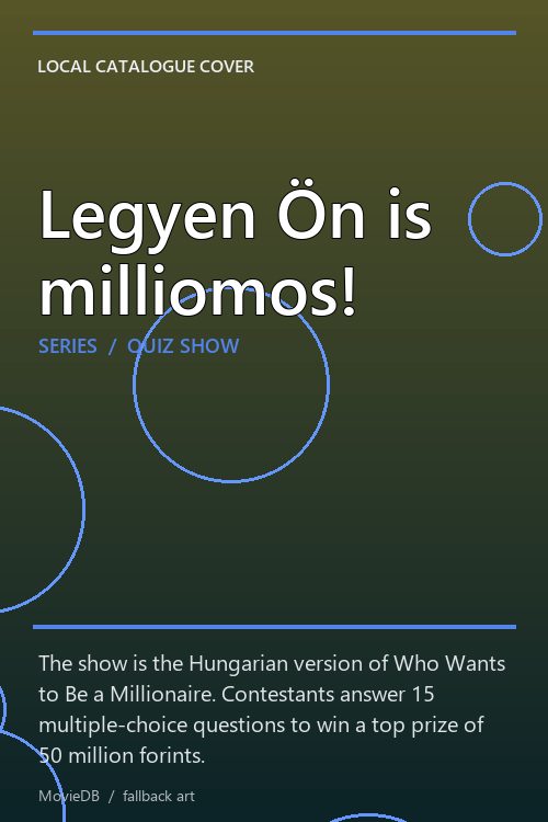Legyen Ön is milliomos! poster