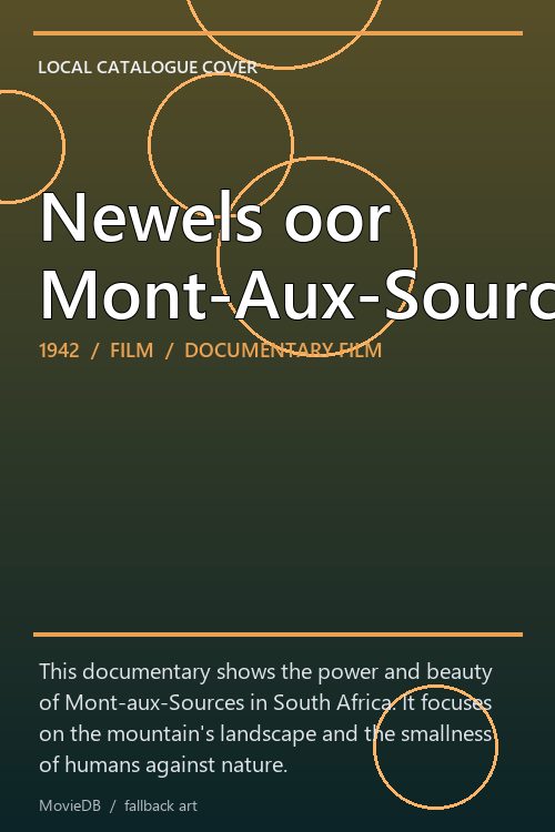 Newels oor Mont-Aux-Sources poster