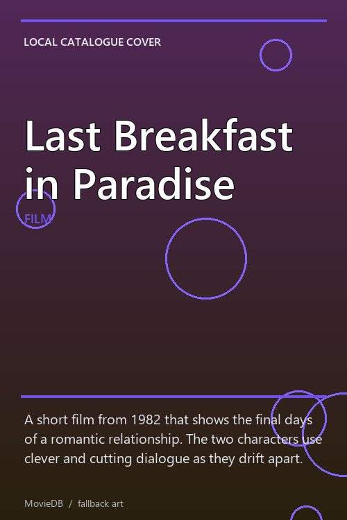 Last Breakfast in Paradise poster