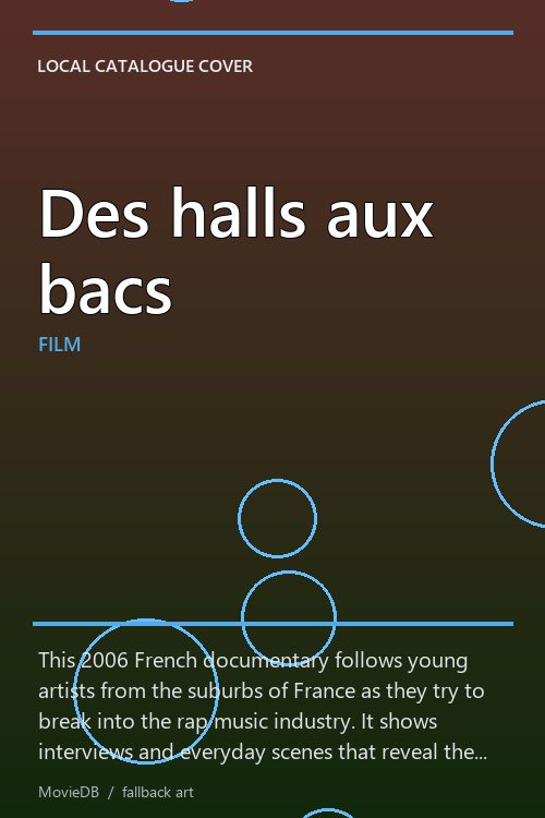 Des halls aux bacs poster