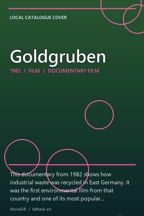 Goldgruben poster