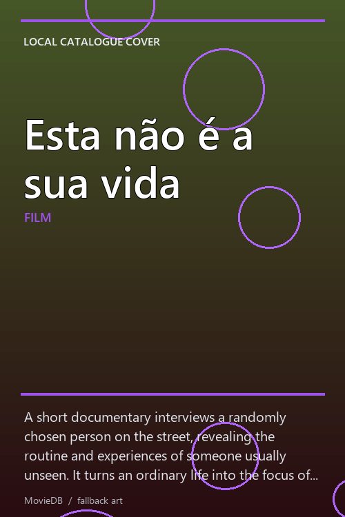 Esta não é a sua vida poster