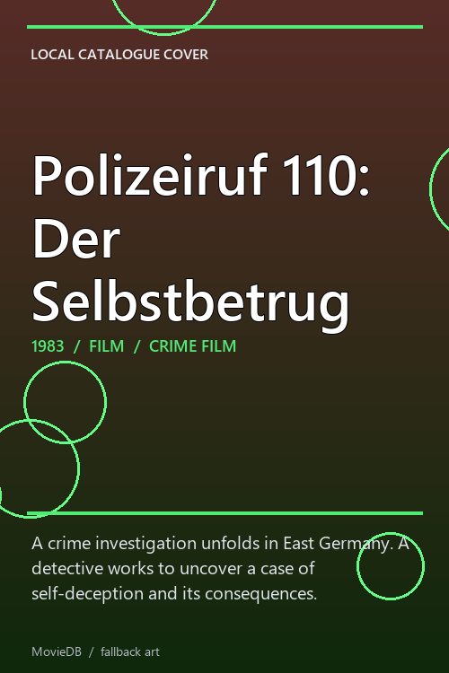 Polizeiruf 110: Der Selbstbetrug poster