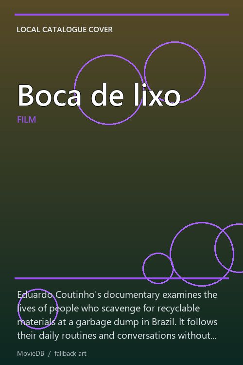Boca de lixo poster