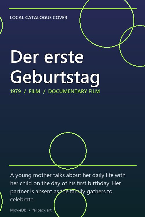 Der erste Geburtstag poster