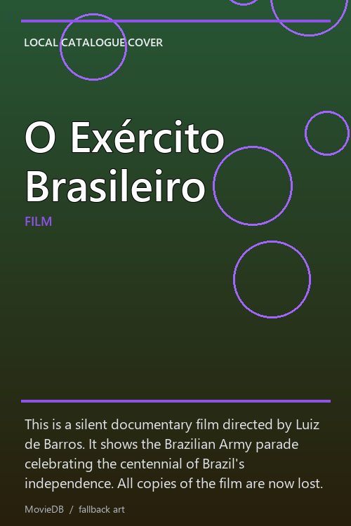 O Exército Brasileiro poster