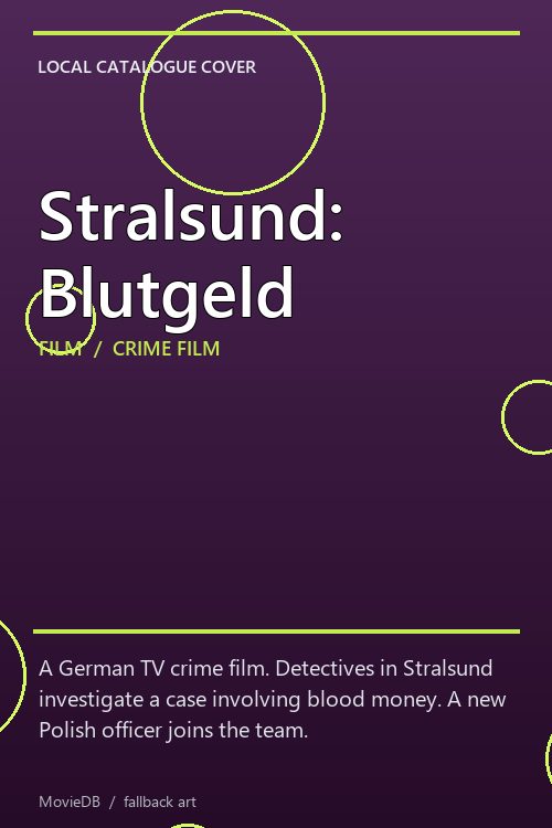 Stralsund: Blutgeld poster