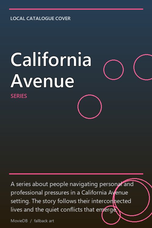 California Avenue poster