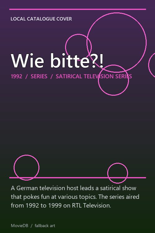 Wie bitte?! poster