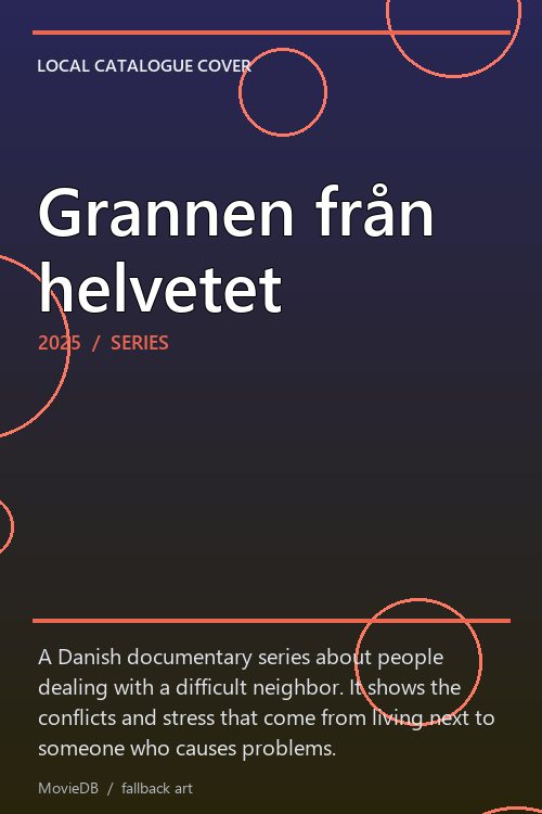 Grannen från helvetet poster