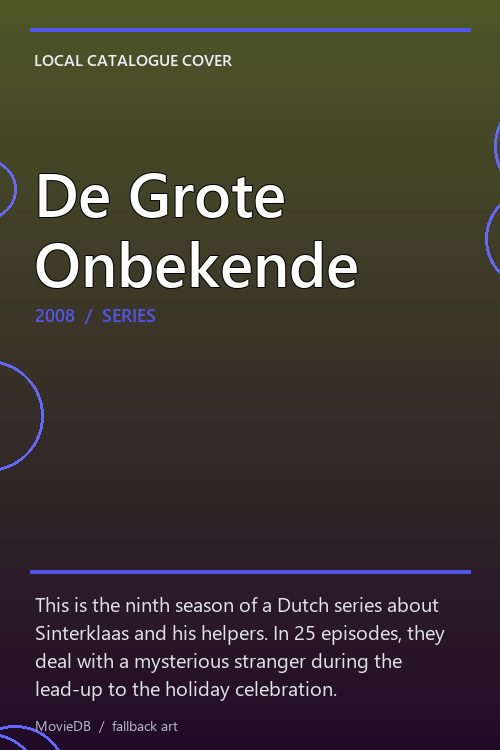De Grote Onbekende poster