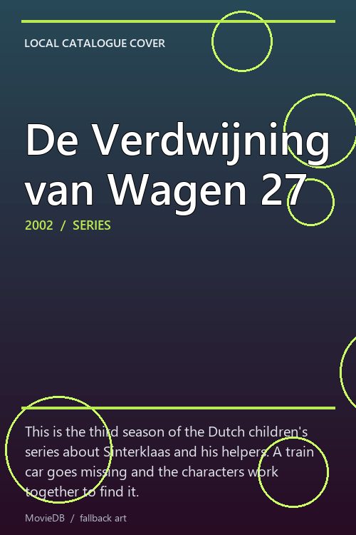 De Verdwijning van Wagen 27 poster