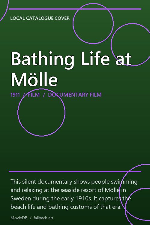 Bathing Life at Mölle poster