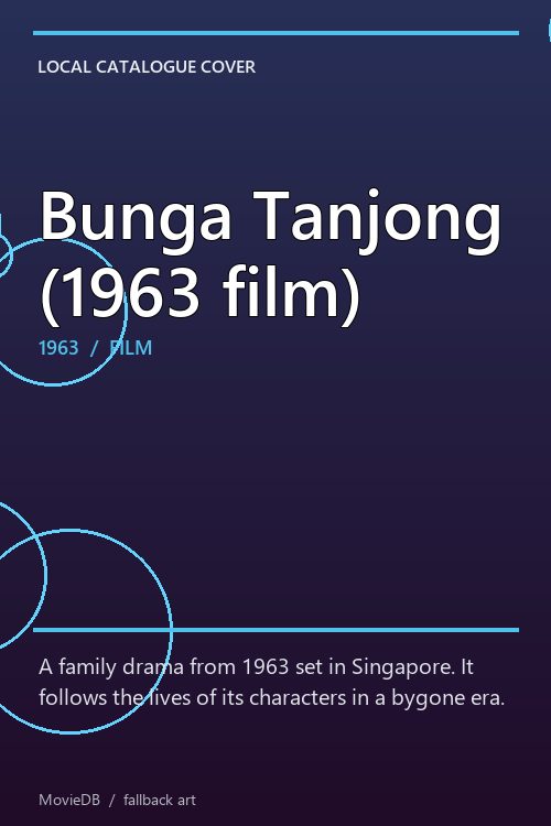 Bunga Tanjong (1963 film) poster
