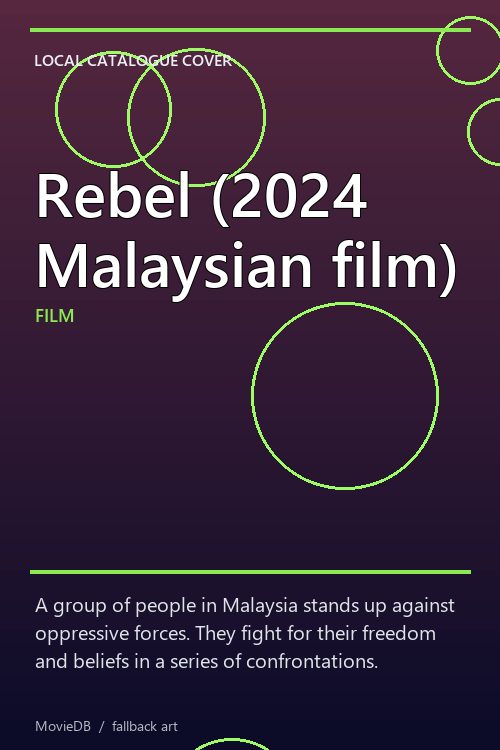 Rebel (2024 Malaysian film) poster