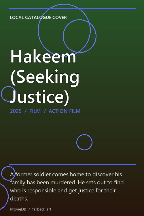 Hakeem (Seeking Justice) poster