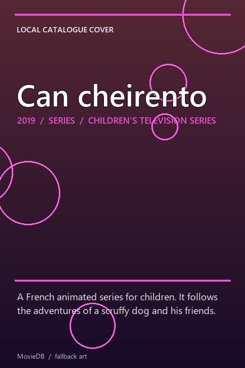Can cheirento poster