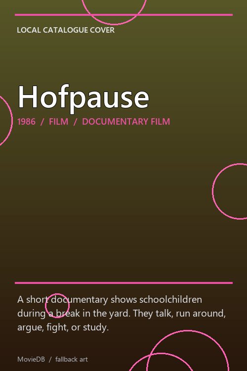 Hofpause poster