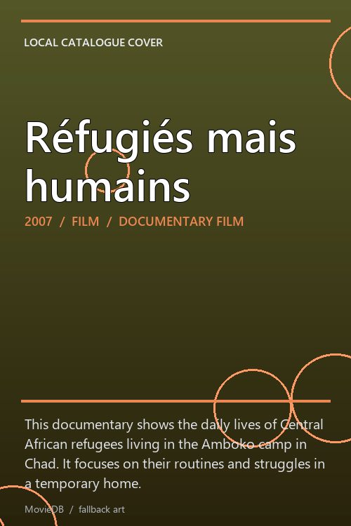 Réfugiés mais humains poster