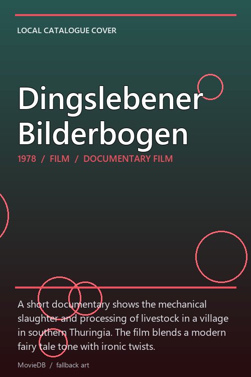 Dingslebener Bilderbogen poster