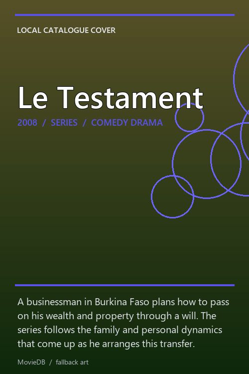 Le Testament poster