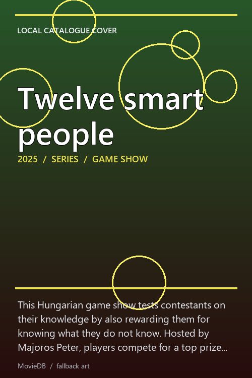 Twelve smart people poster
