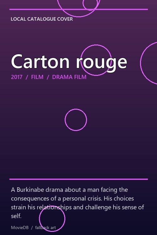 Carton rouge poster