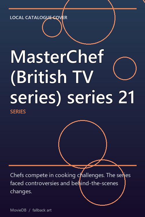MasterChef (British TV series) series 21 poster