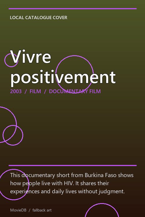 Vivre positivement poster