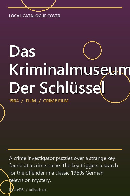 Das Kriminalmuseum: Der Schlüssel poster