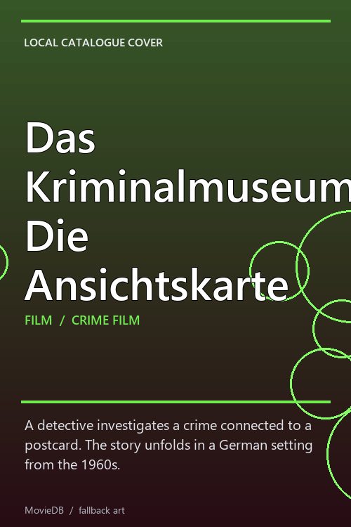 Das Kriminalmuseum: Die Ansichtskarte poster