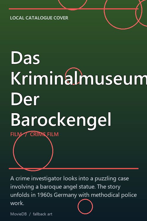 Das Kriminalmuseum: Der Barockengel poster