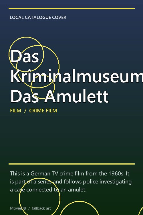 Das Kriminalmuseum: Das Amulett poster