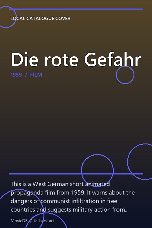 Die rote Gefahr poster