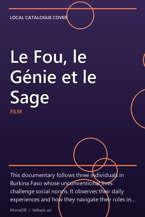 Le Fou, le Génie et le Sage poster
